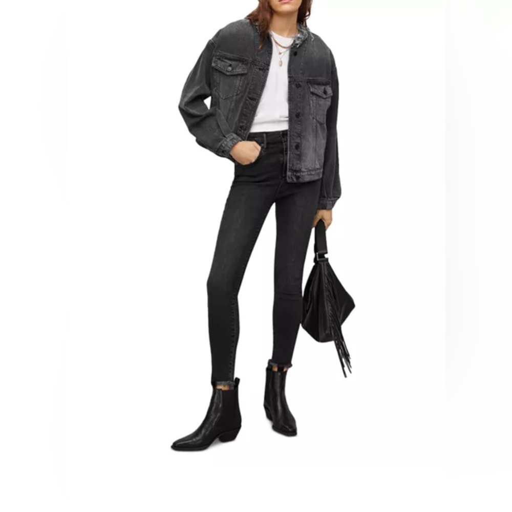 ALLSAINTS Kenzie Ultra High Skinny Jeans in Washed Black, size 29 - Picture 5 of 10
